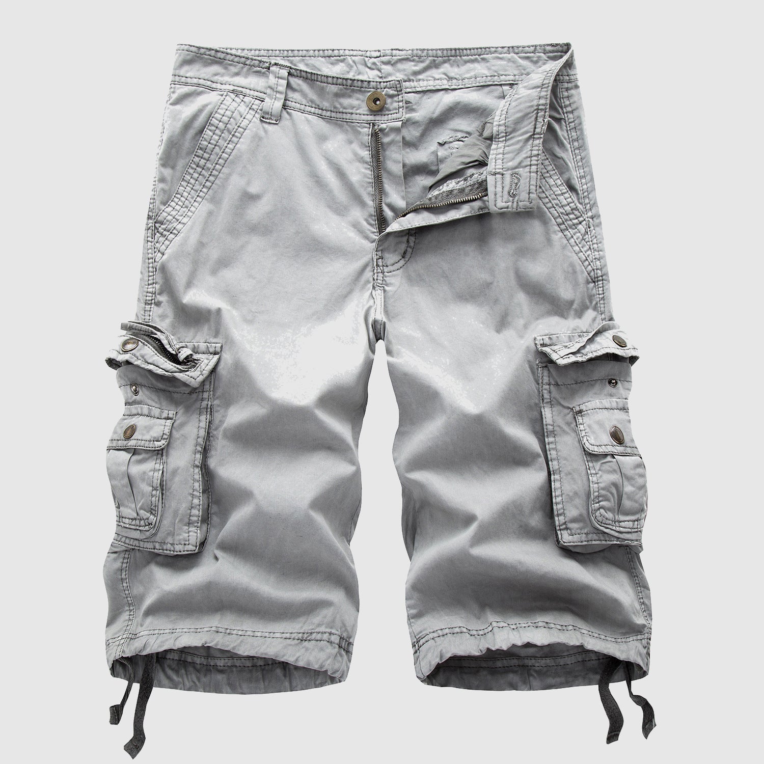 Esra | Men's Knee-Length Cargo Shorts