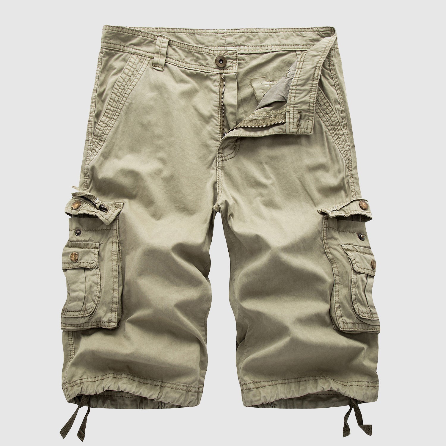 Esra | Men's Knee-Length Cargo Shorts