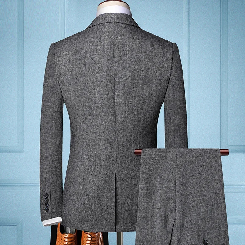 William | Men’s Slim Straight-Leg Three-Piece Suit