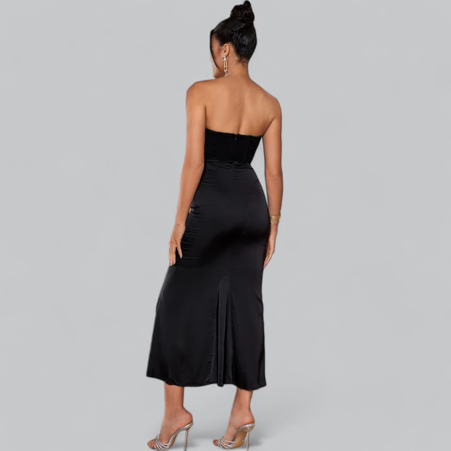 Danuta | Women’s Fitted Strapless Maxi Dress