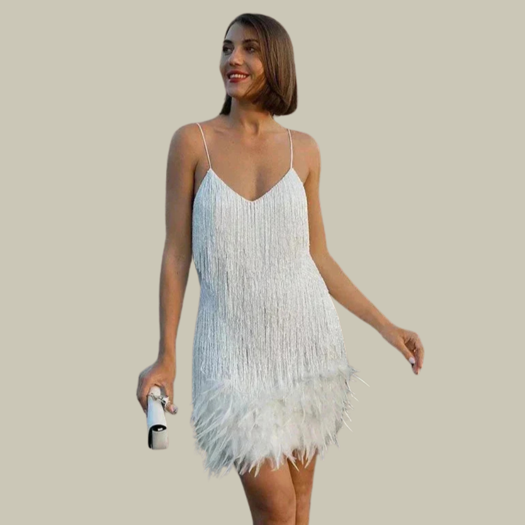 Emma | Women's Fringe Hem Mini Dress