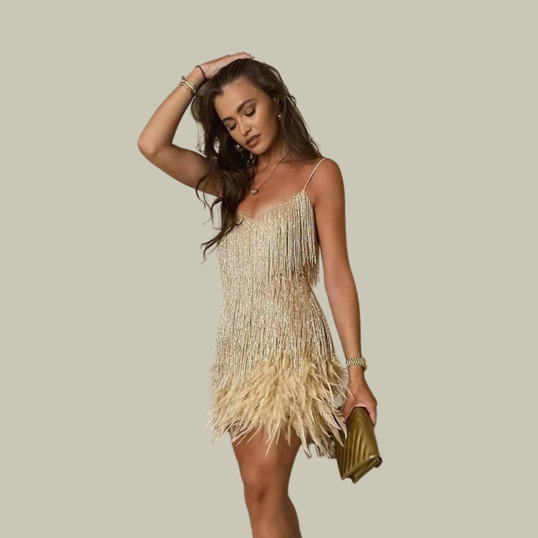 Emma | Women's Fringe Hem Mini Dress