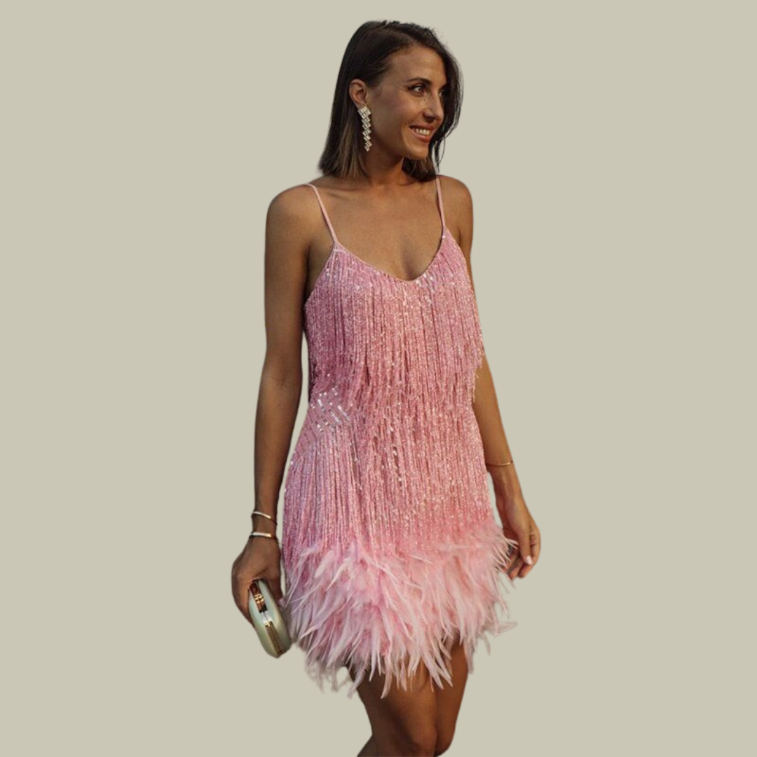 Emma | Women's Fringe Hem Mini Dress