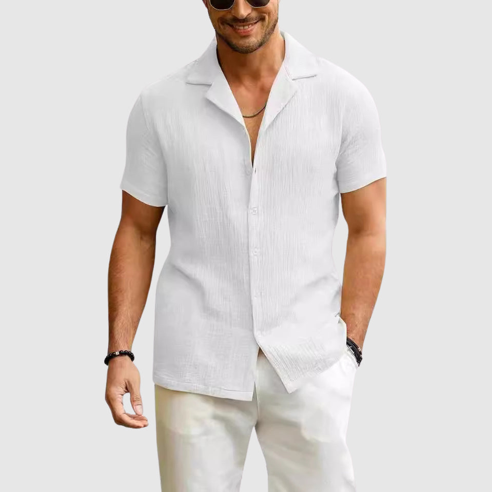 Slobodan | Men's Short Sleeve Linen Shirt