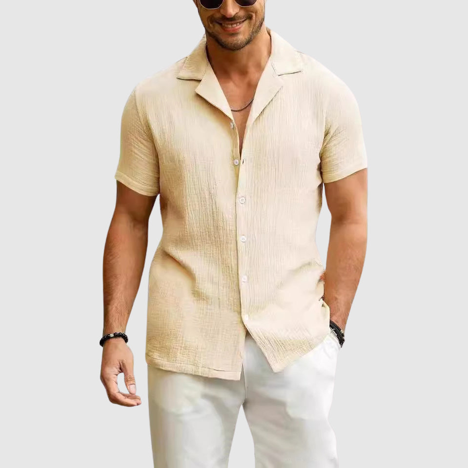 Slobodan | Men's Short Sleeve Linen Shirt