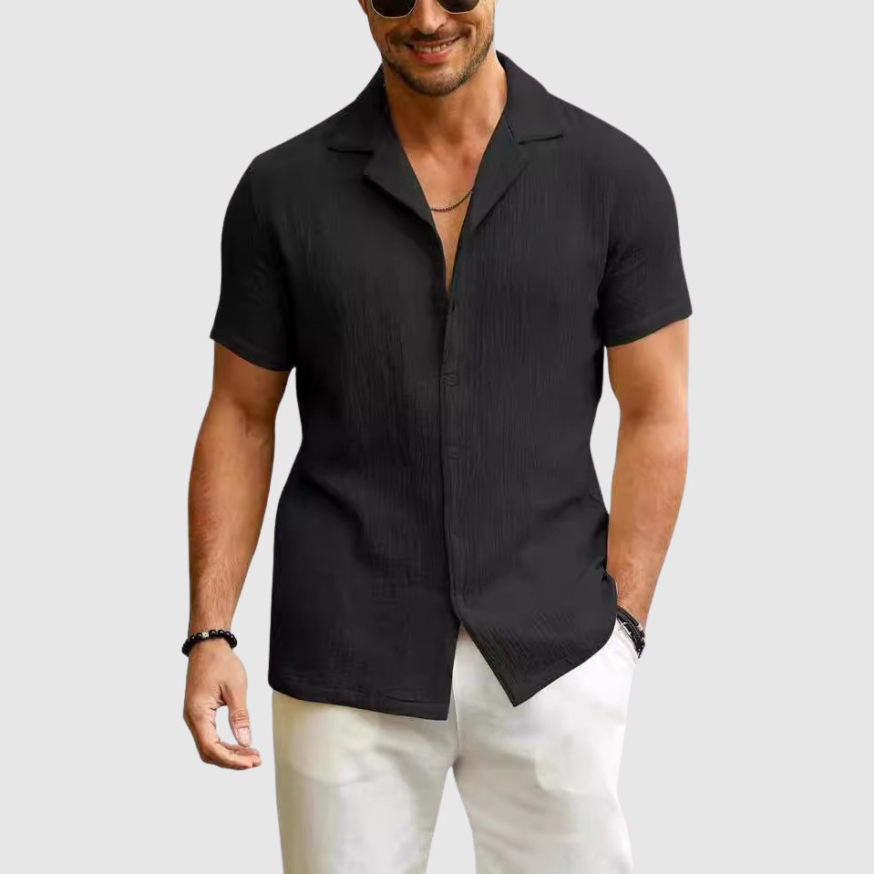 Slobodan | Men's Short Sleeve Linen Shirt