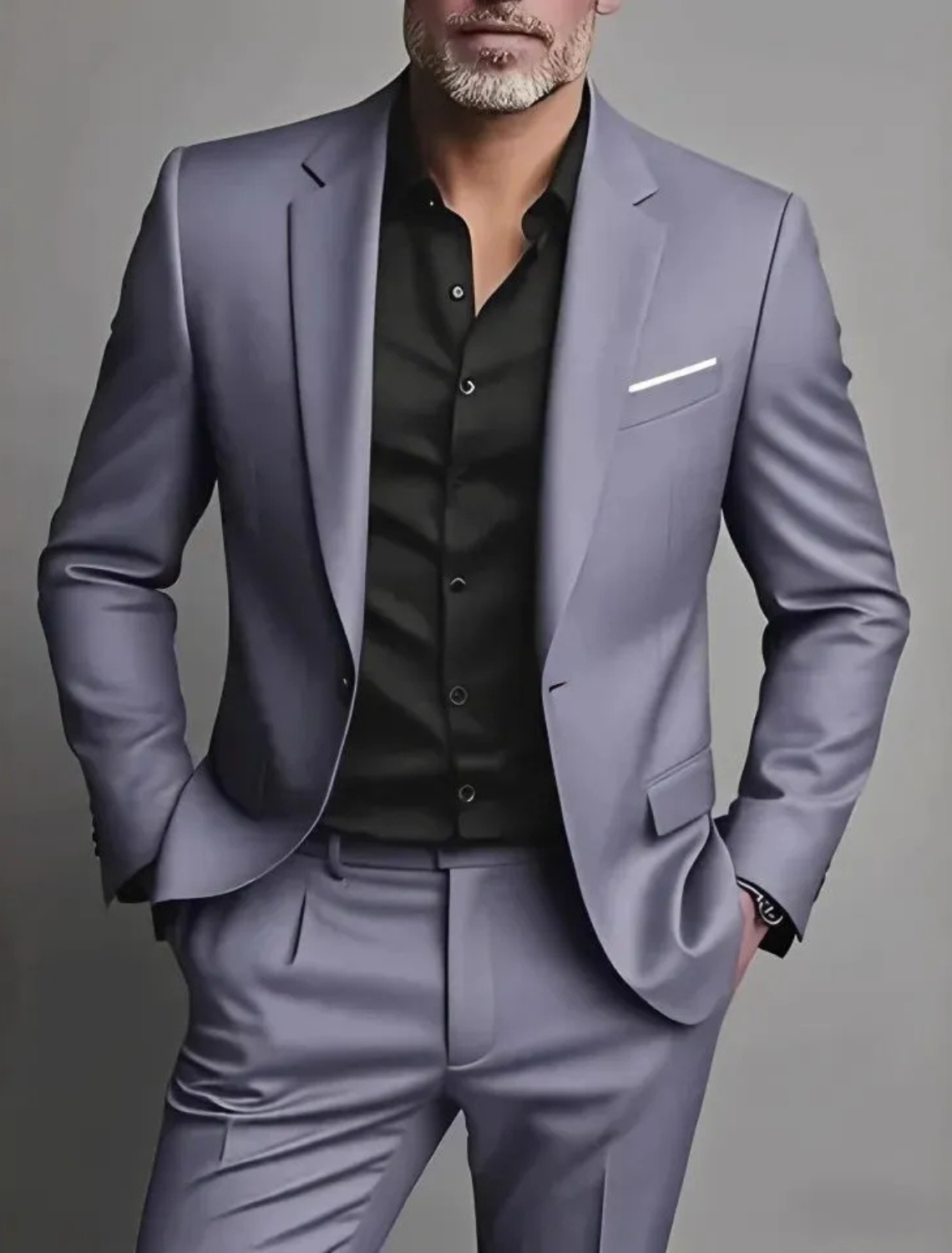 Hanzo | Men’s Worsted Wool Casual Two-Piece Suit