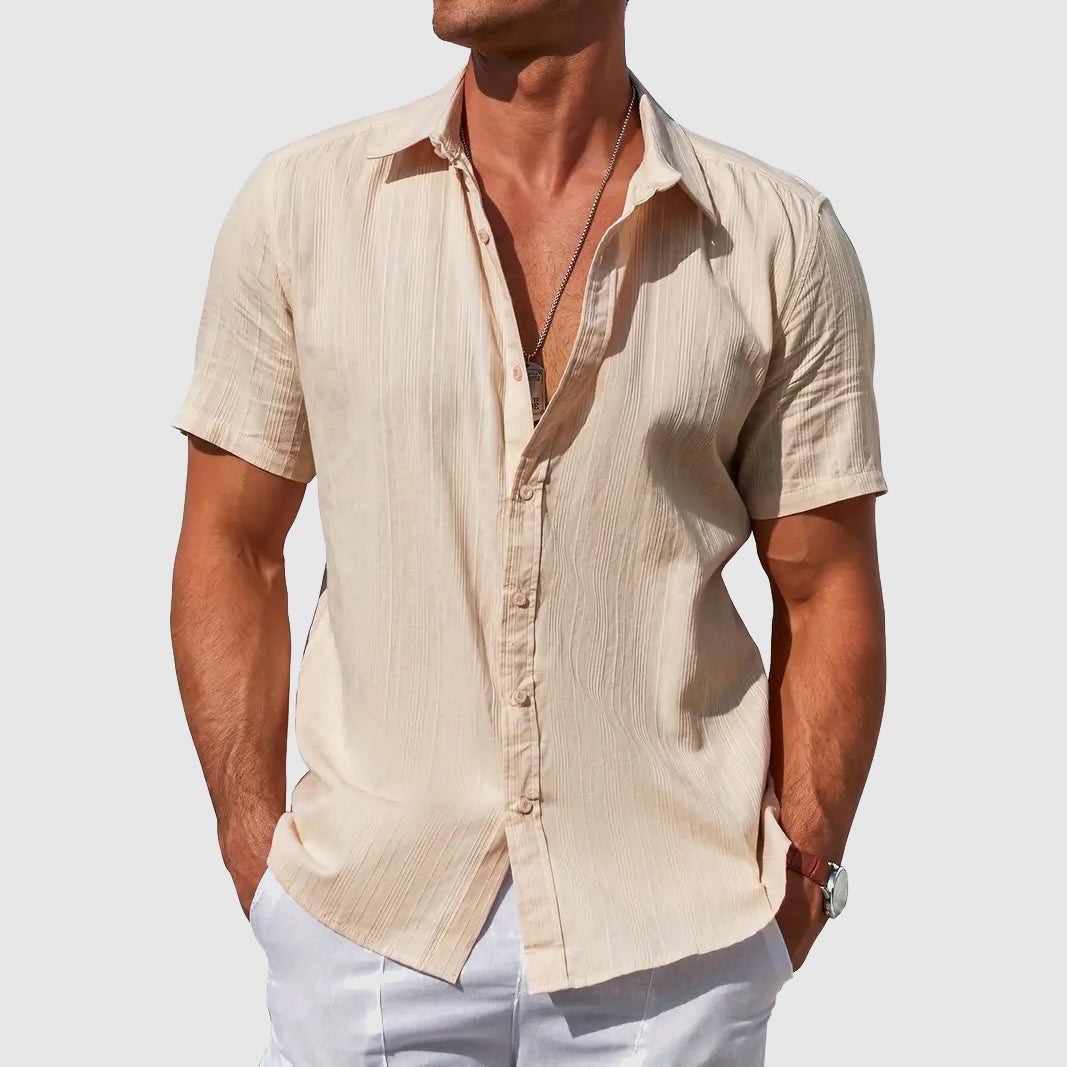 Sigmund | Men's Short Sleeve Linen Shirt