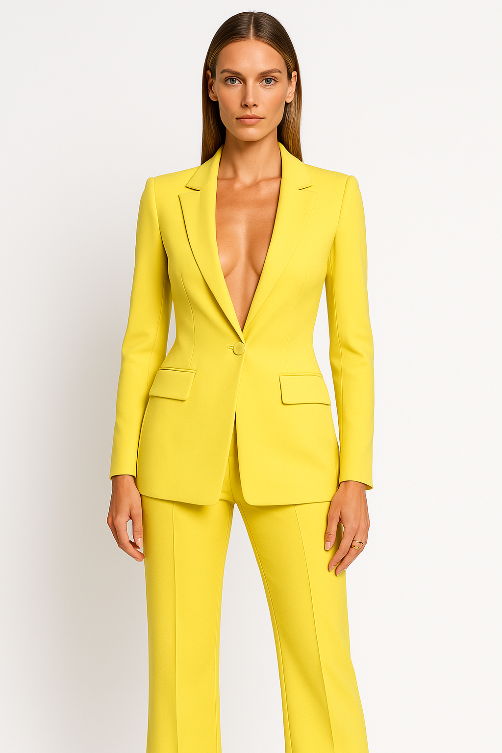Celine | Women’s Stretch Crepe Two Piece Suit