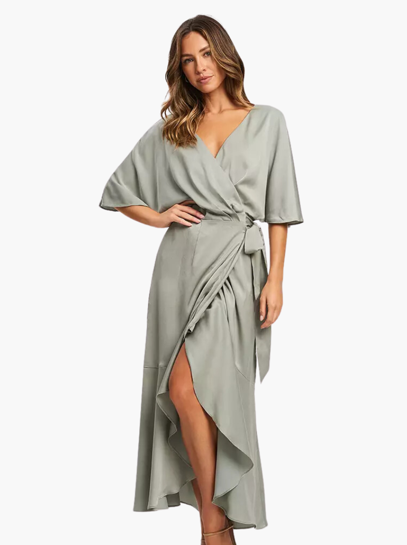 Priscia | Women’s Midi Short Sleeve Dress