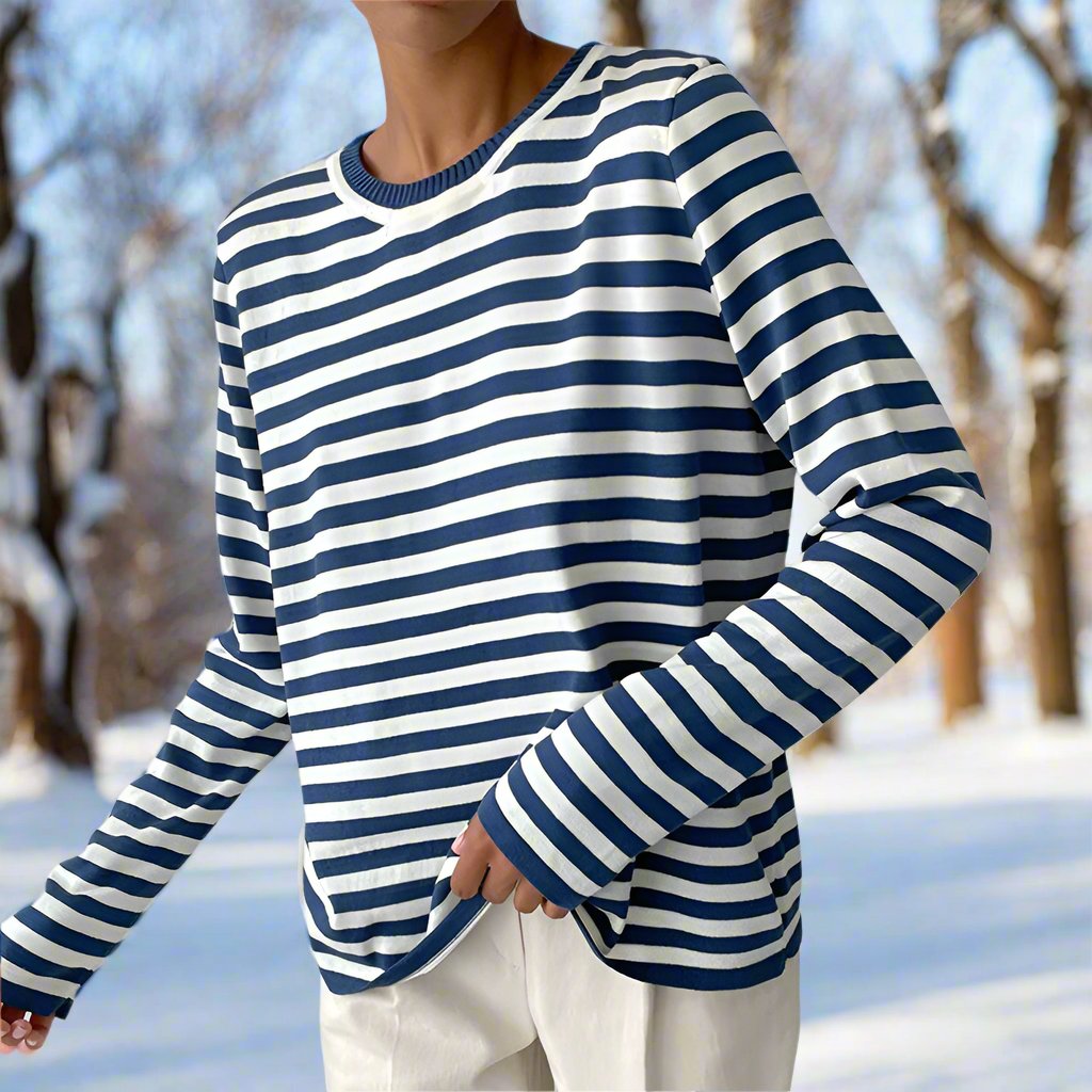 Dolores | Women’s Long Sleeve Striped T-shirt