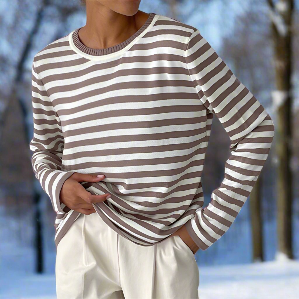 Dolores | Women’s Long Sleeve Striped T-shirt