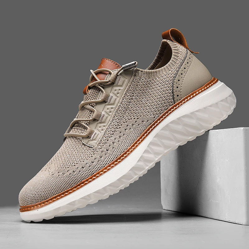 Tobias | Men’s Knit Style Lace-Up Sneakers
