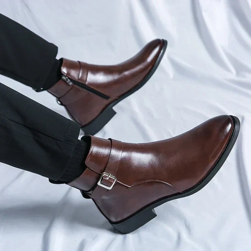Mathias | Men’s Full-Grain Leather Chelsea Boots