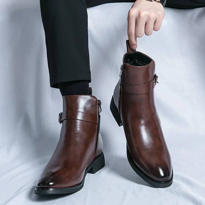 Mathias | Men’s Full-Grain Leather Chelsea Boots