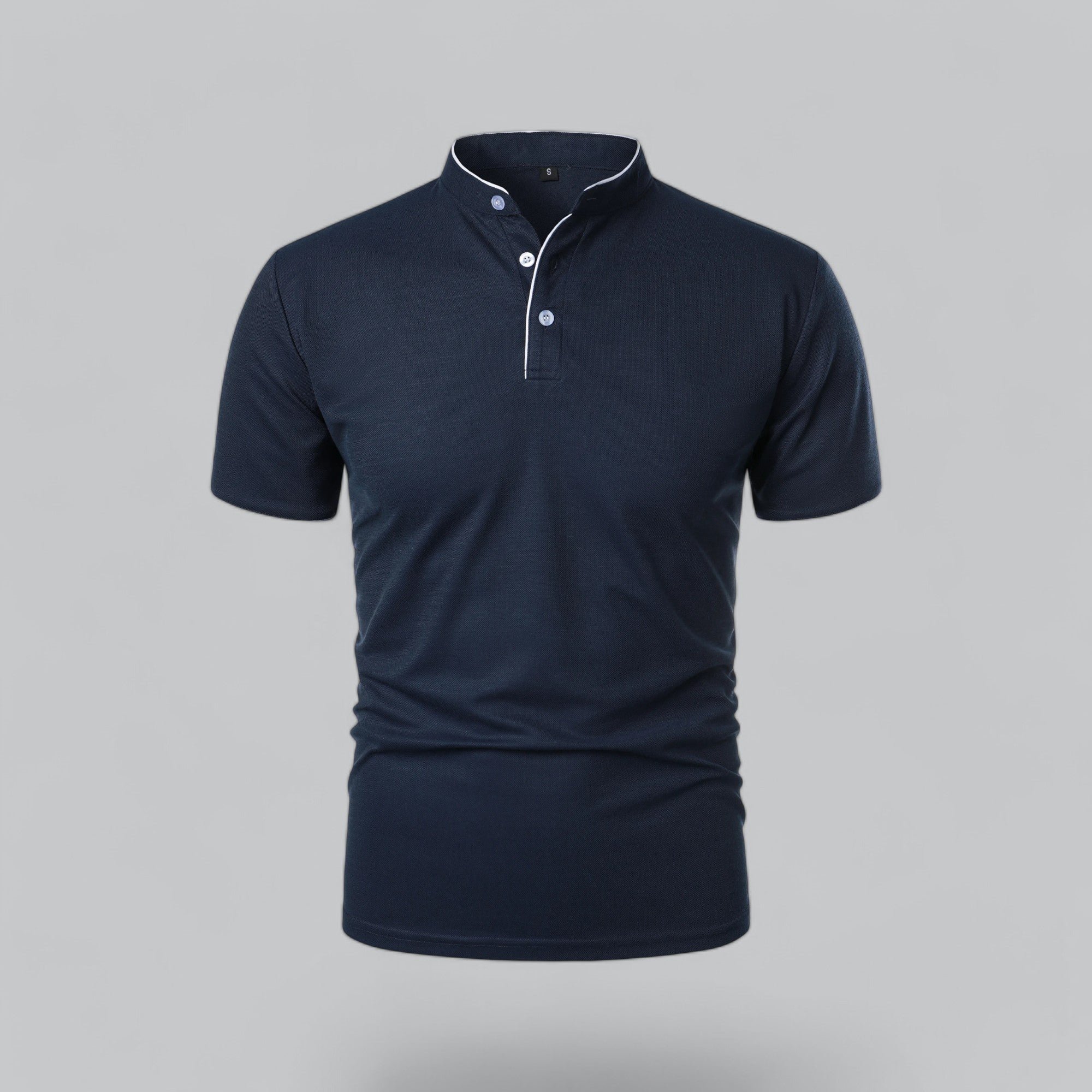 Cedric | Men’s Collarless Polo Shirt