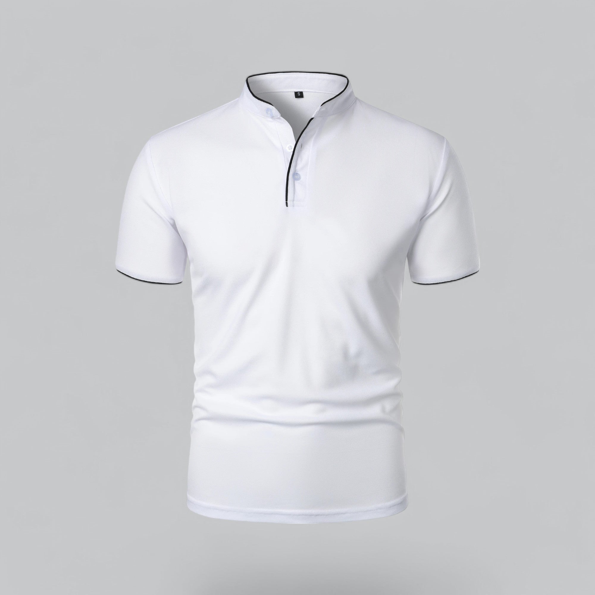 Cedric | Men’s Collarless Polo Shirt