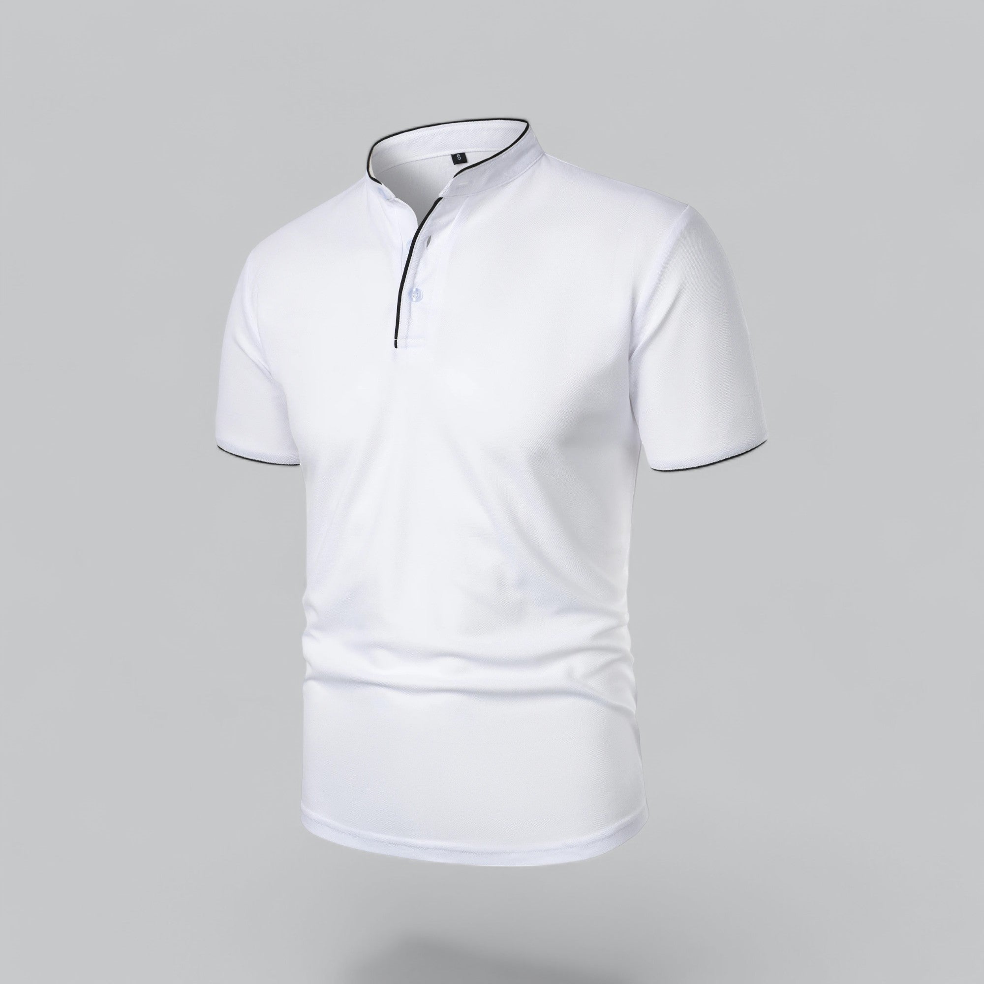 Cedric | Men’s Collarless Polo Shirt