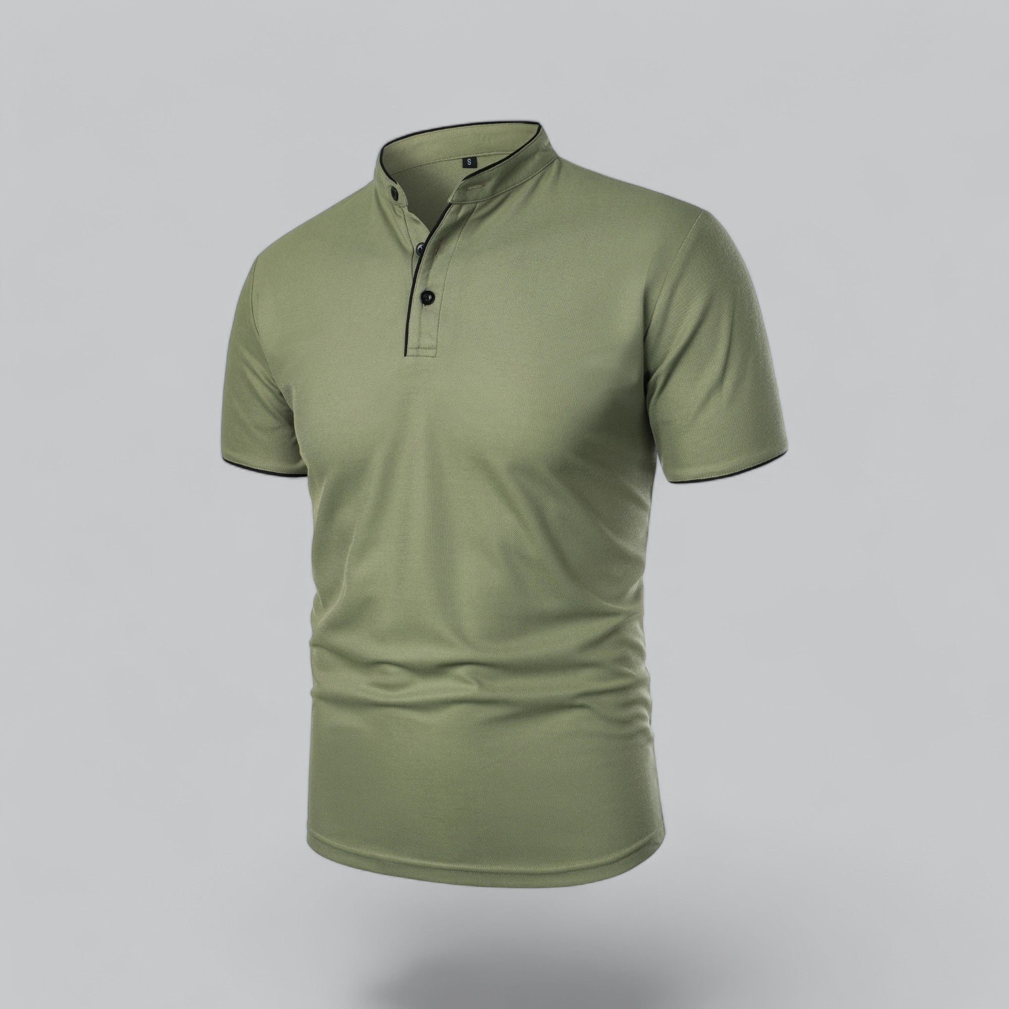 Cedric | Men’s Collarless Polo Shirt
