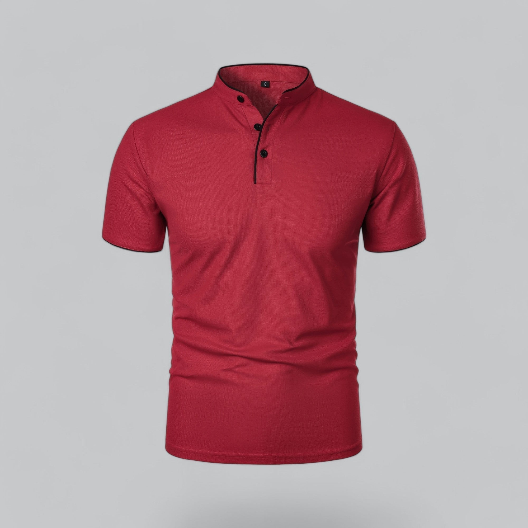 Cedric | Men’s Collarless Polo Shirt