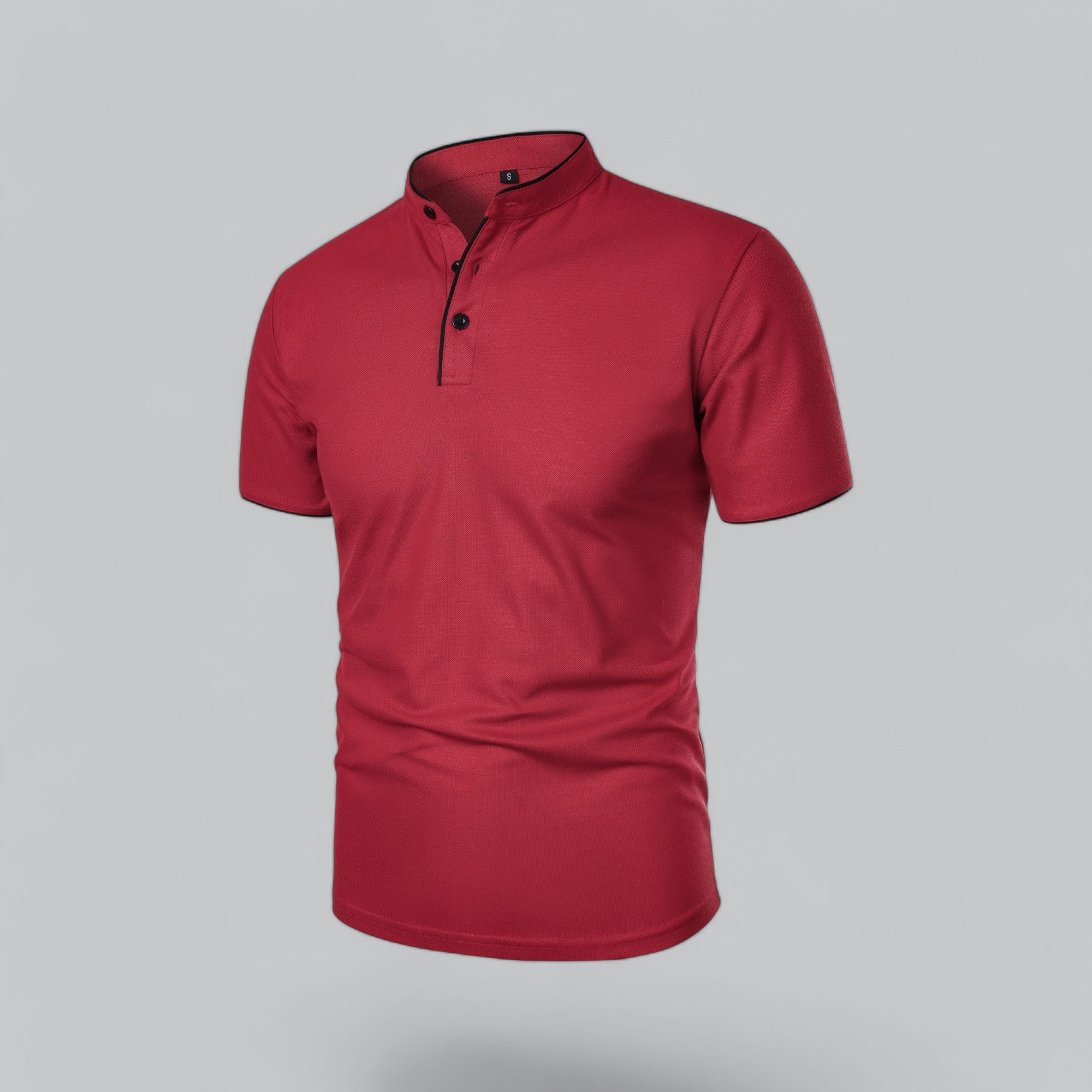 Cedric | Men’s Collarless Polo Shirt
