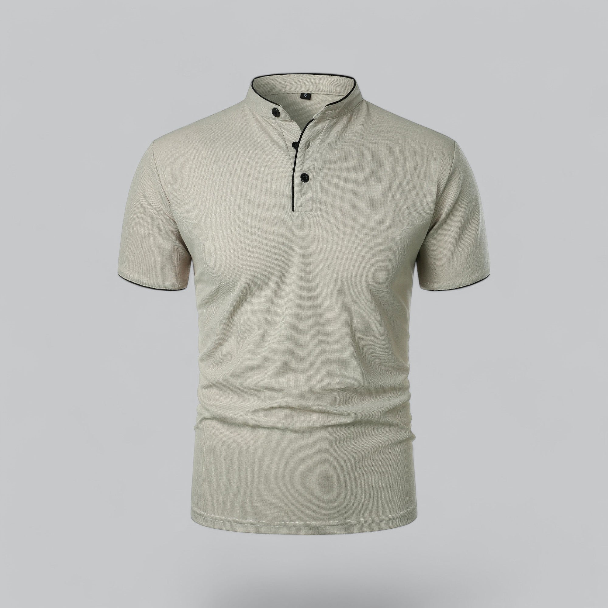 Cedric | Men’s Collarless Polo Shirt