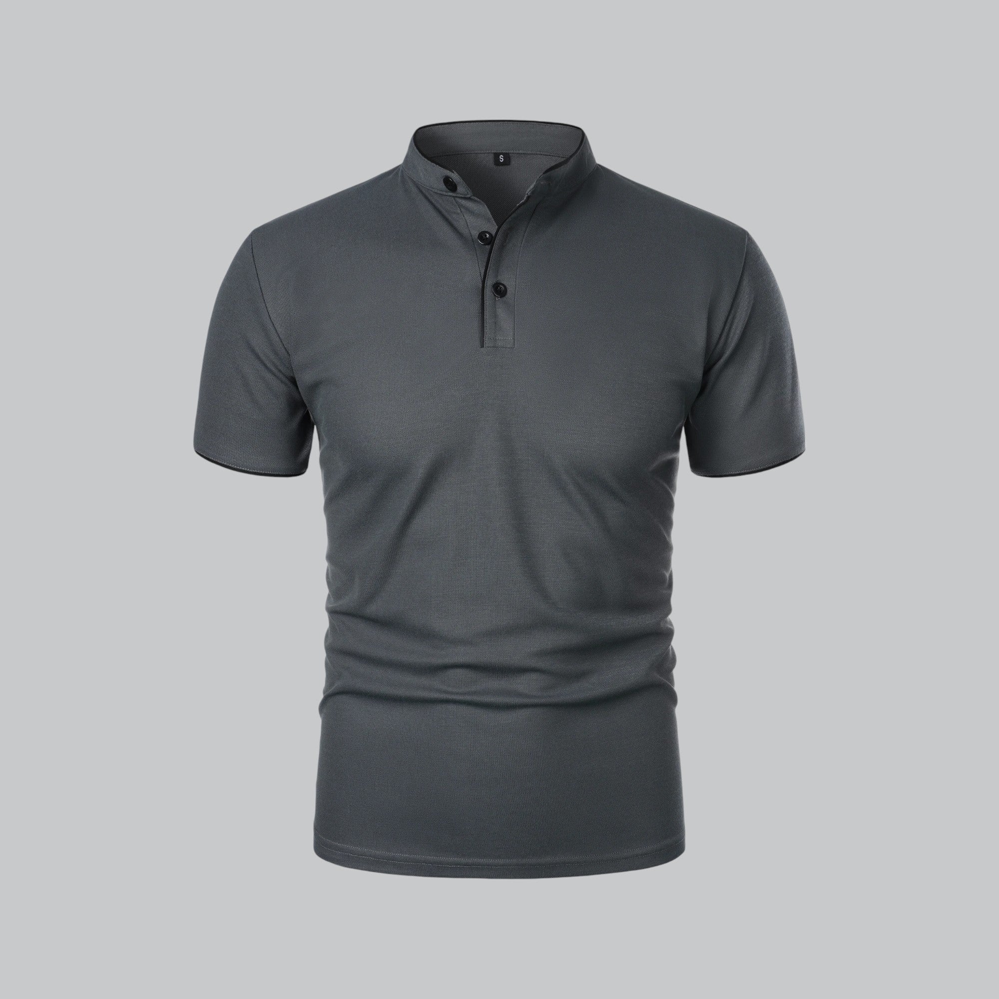 Cedric | Men’s Collarless Polo Shirt
