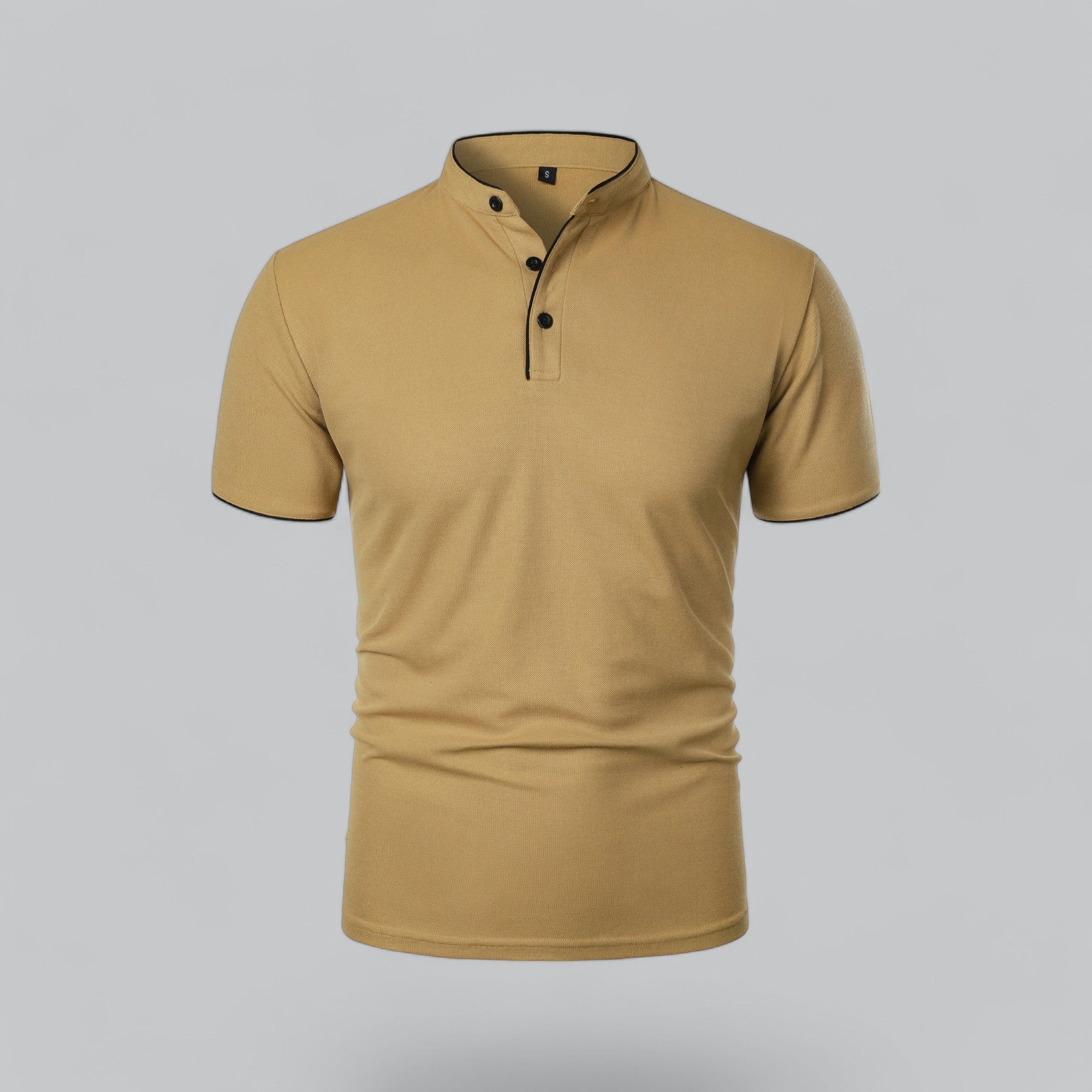Cedric | Men’s Collarless Polo Shirt