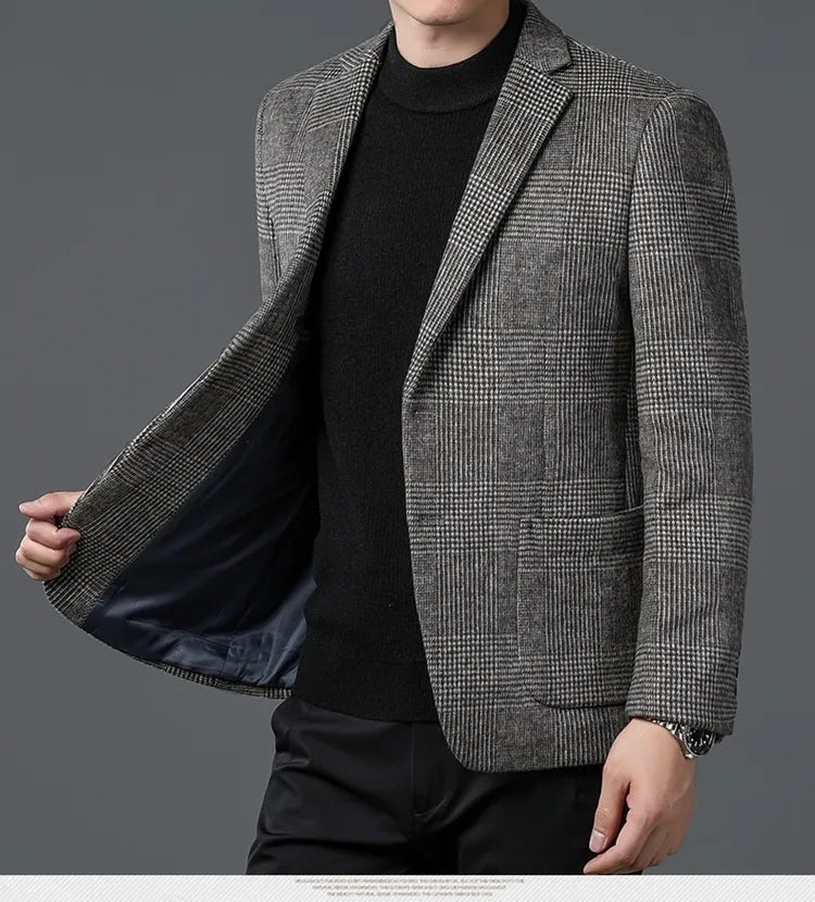 Isaac | Men’s Check Blazer