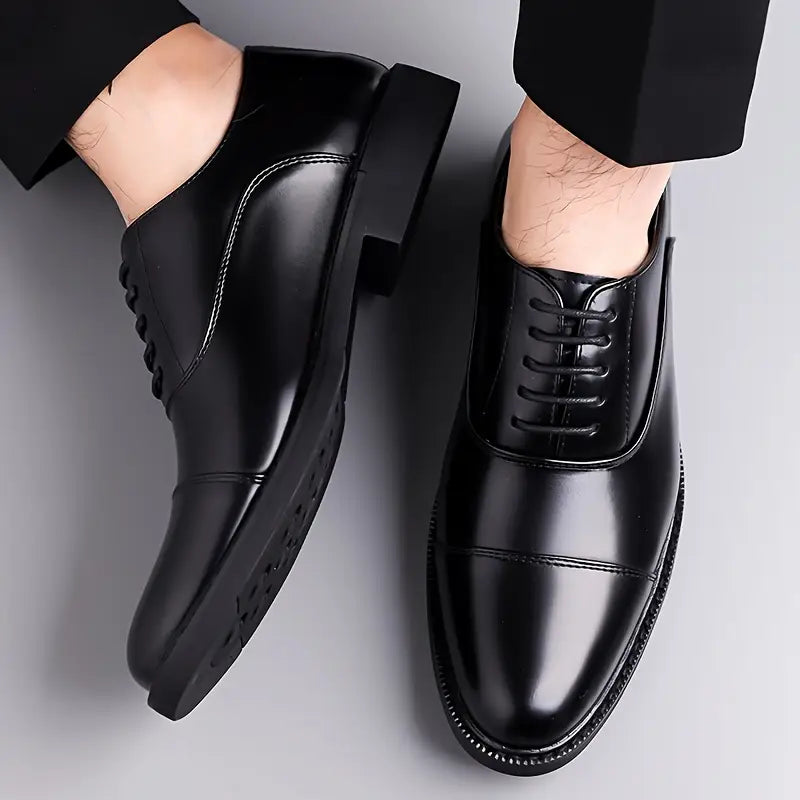 Luigi | Men’s Glossy Oxfords Dress Shoes