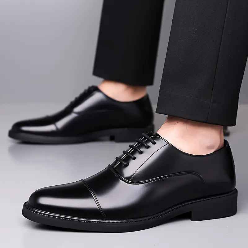 Luigi | Men’s Glossy Oxfords Dress Shoes