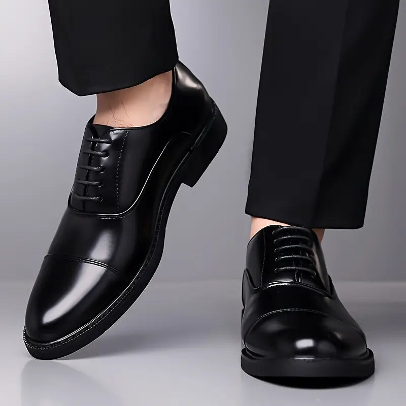 Luigi | Men’s Glossy Oxfords Dress Shoes