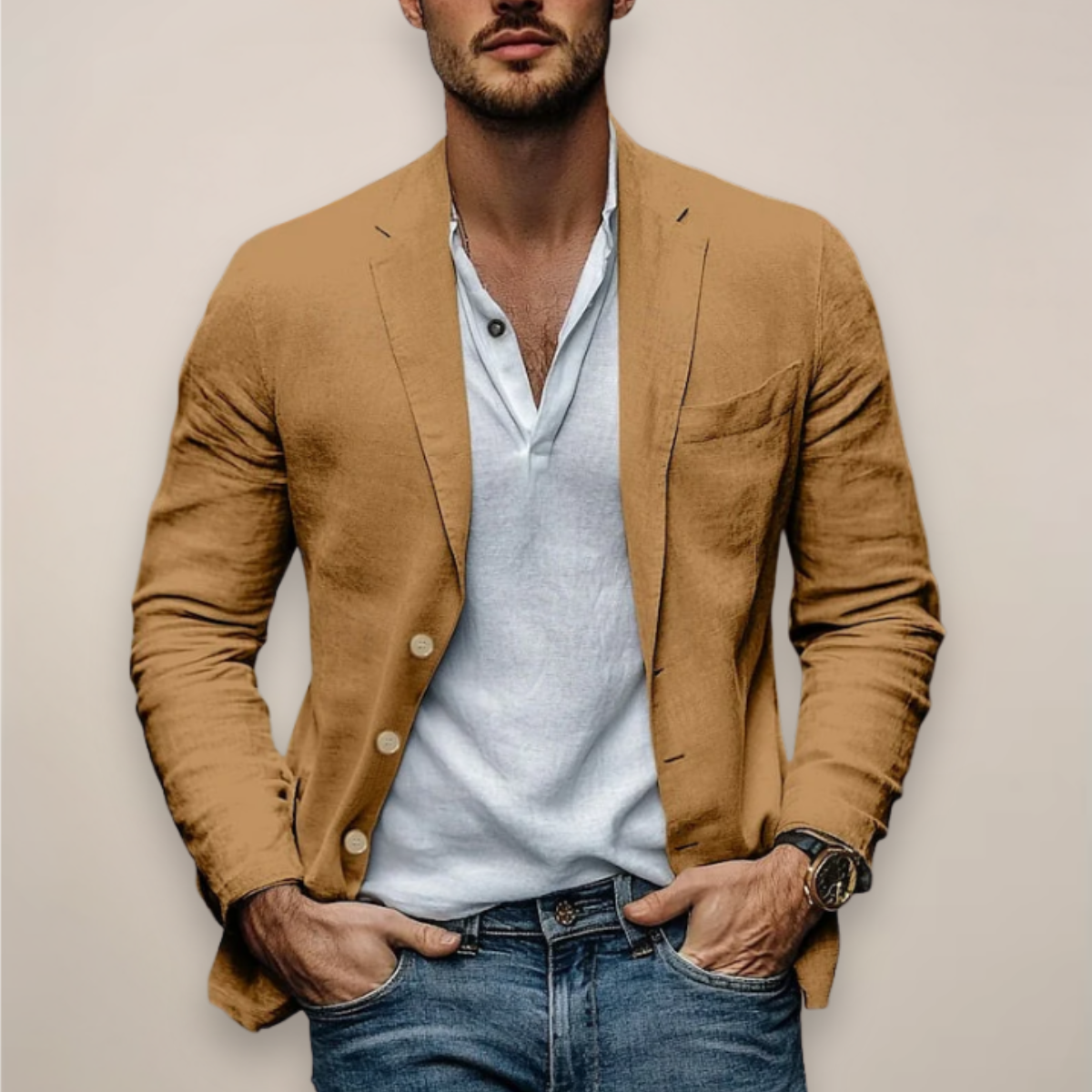 Louis | Men’s Linen Casual Blazer
