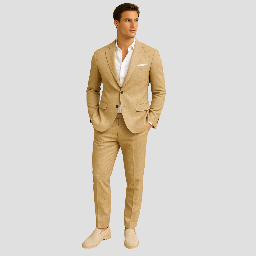 Rafael | Men’s Casual Worsted Wool Two-Piece Suit