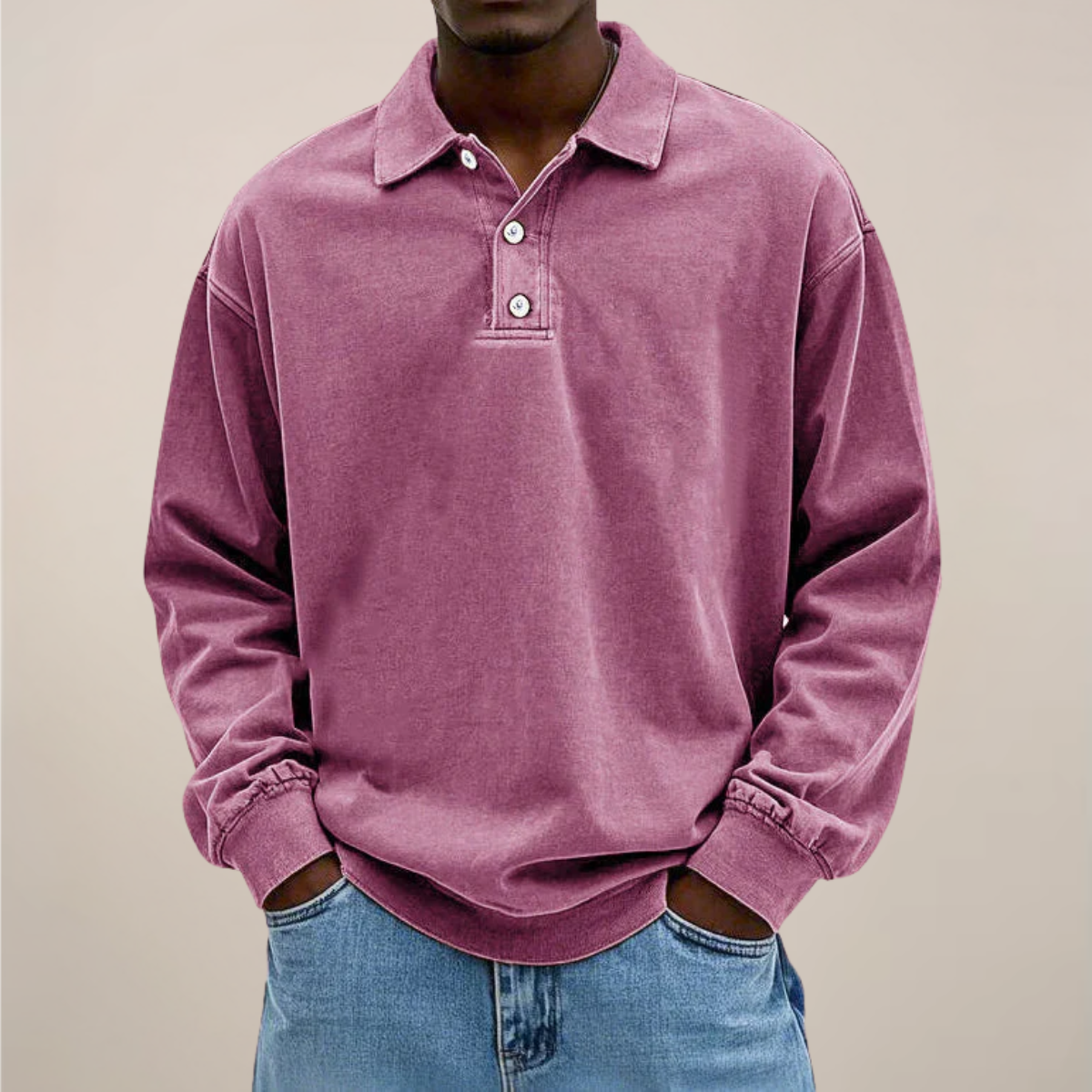 Declan | Men’s Long Sleeve Polo Shirt