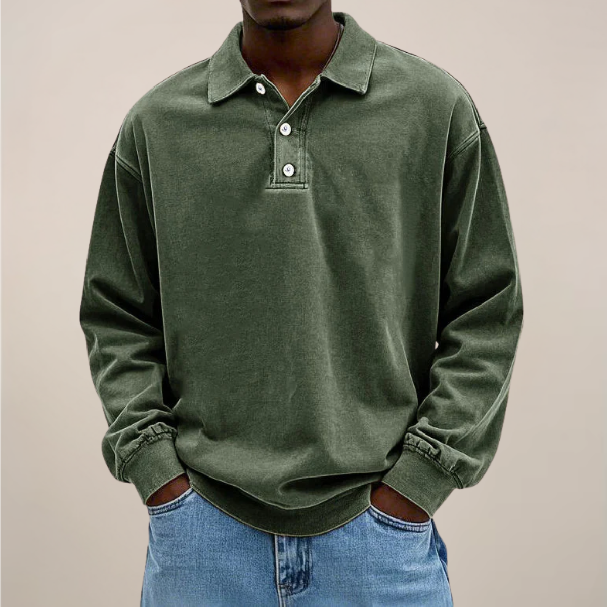 Declan | Men’s Long Sleeve Polo Shirt