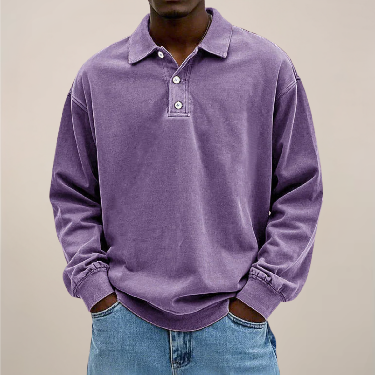 Declan | Men’s Long Sleeve Polo Shirt