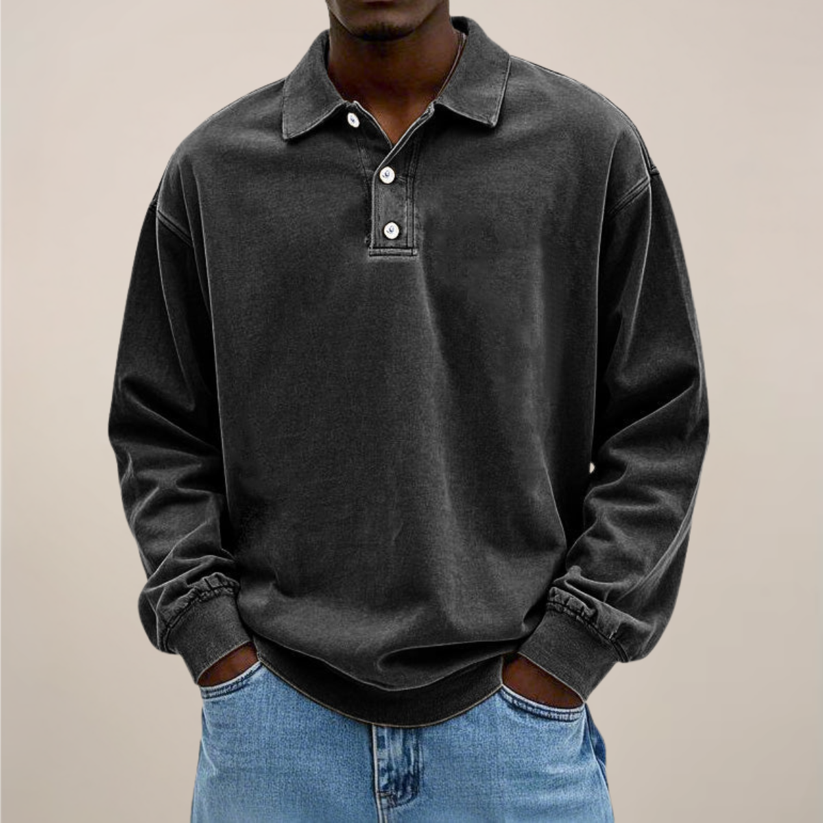 Declan | Men’s Long Sleeve Polo Shirt