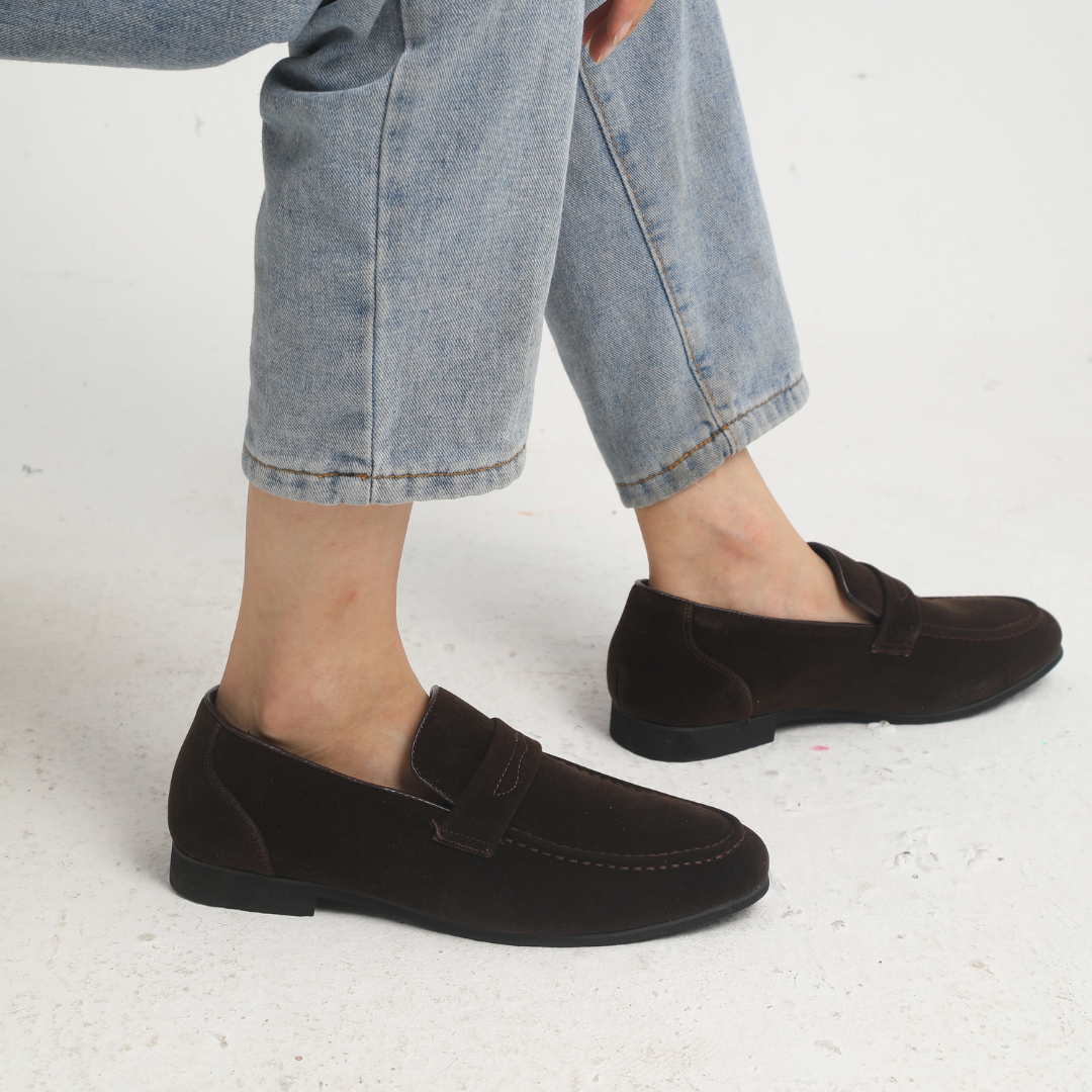 Bruno | Men’s Suede Penny Loafers