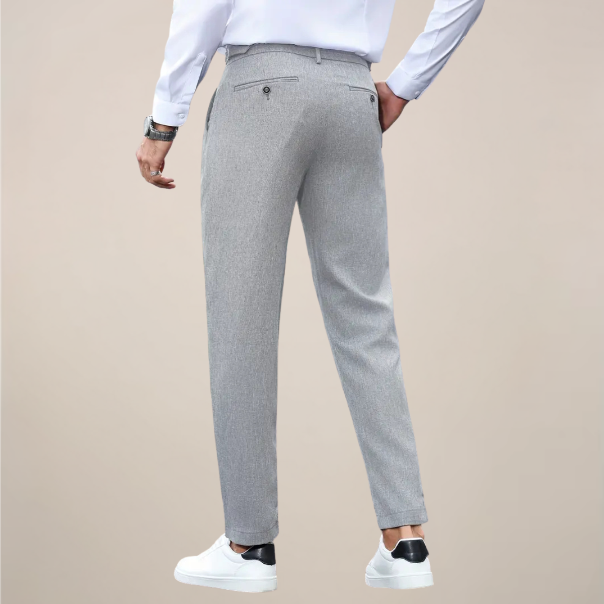 Louis | Men’s Slim Fit Tailored Pleated Trousers