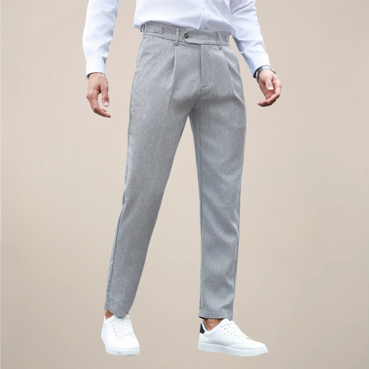 Louis | Men’s Slim Fit Tailored Pleated Trousers