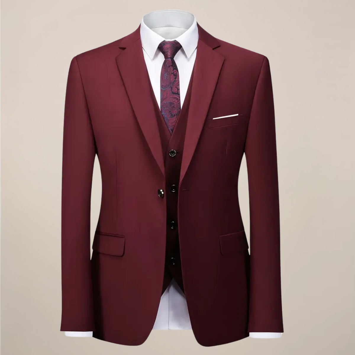 Gabriel | Men’s  Single-breasted Three-Piece Suit