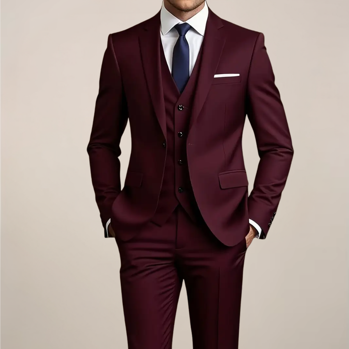 Gabriel | Men’s  Single-breasted Three-Piece Suit
