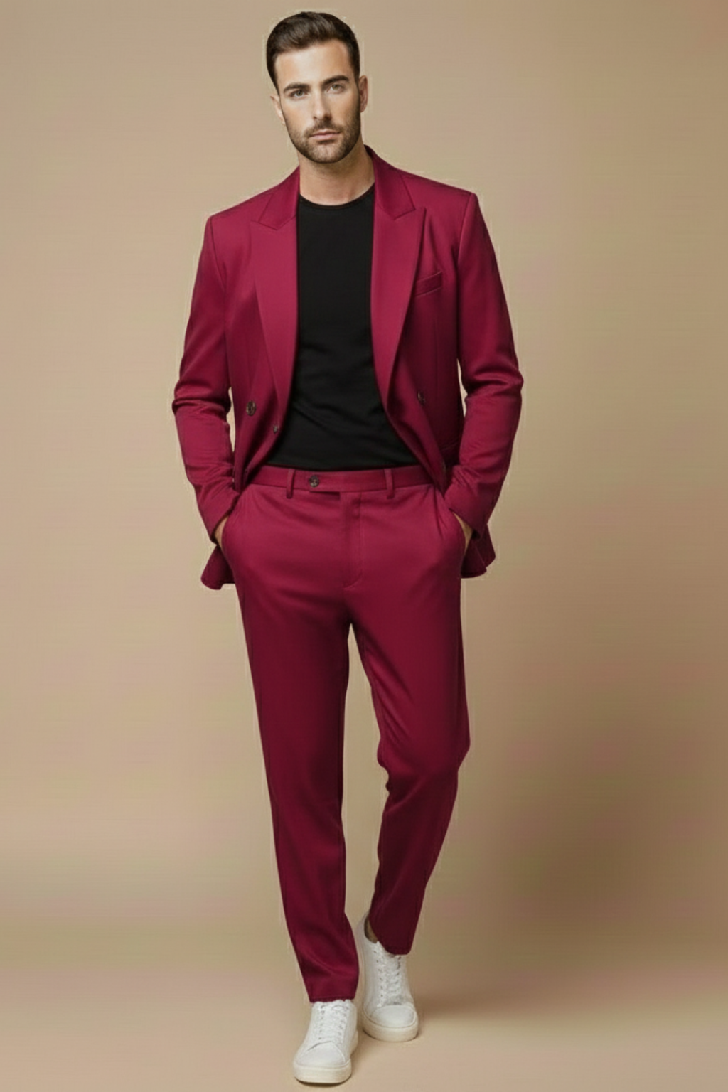 Levin | Men’s Smart-Casual Twill Two-Piece Suit