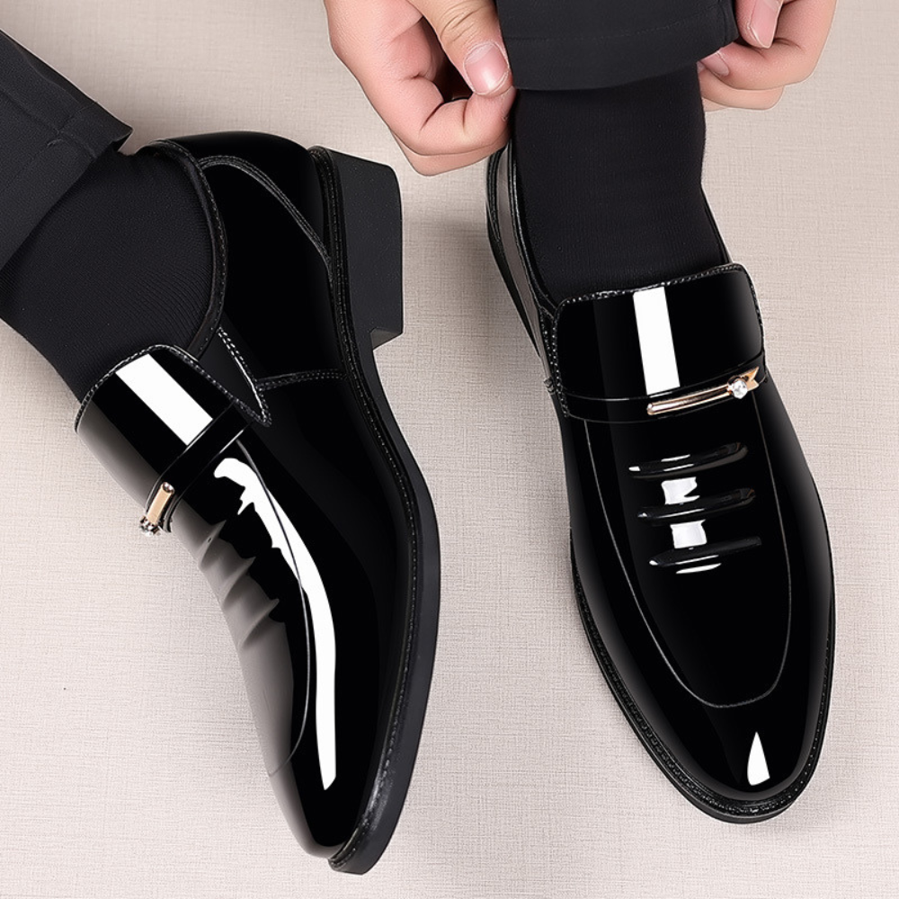 Dracule | Men’s Patent Leather Loafers