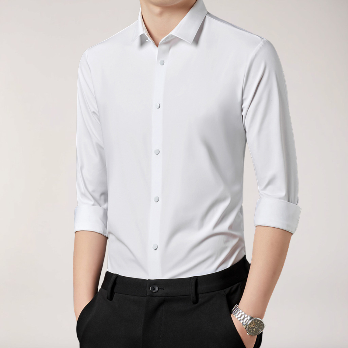 Caius | Men’s Long Sleeve Button-Up Shirt