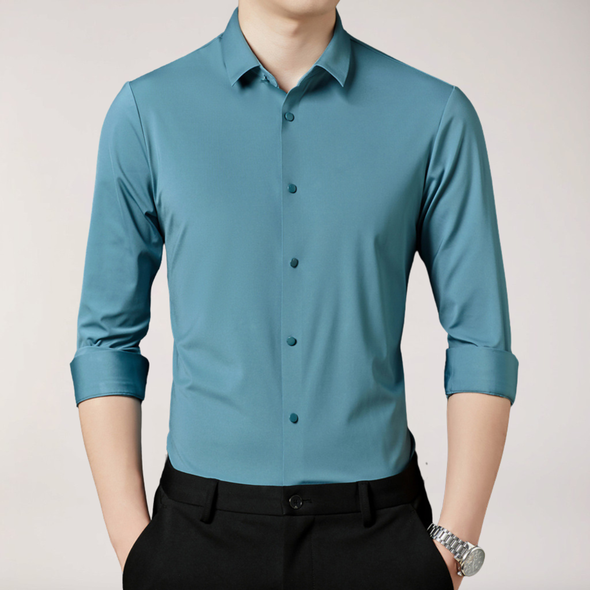 Caius | Men’s Long Sleeve Button-Up Shirt