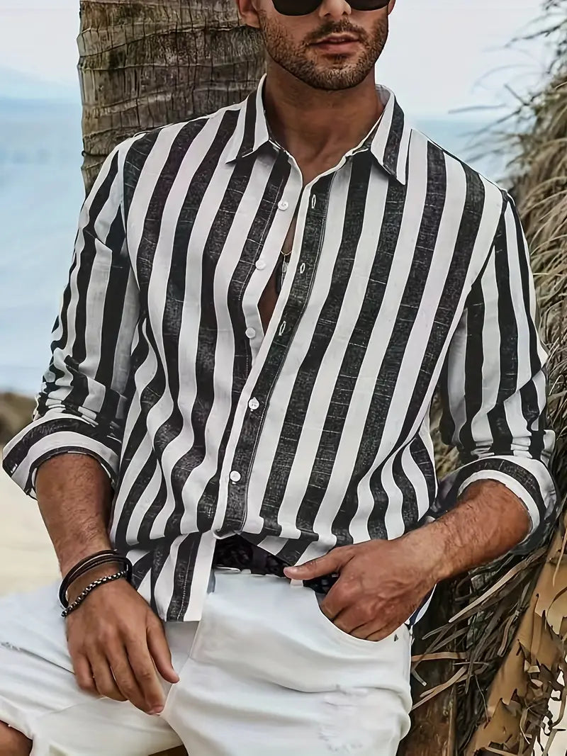 Arsen | Men’s Striped Casual Shirt