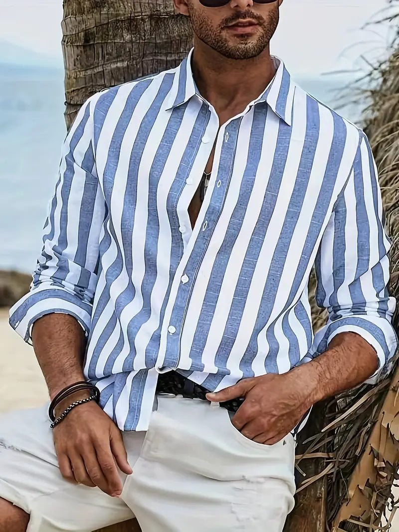 Arsen | Men’s Striped Casual Shirt