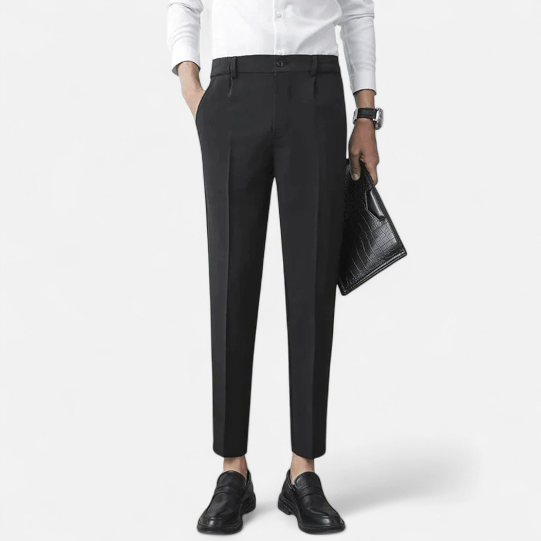 Michael | Men’s Slim Fit Tailored Ankle Length Trousers